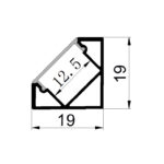 ابعاد چراغ خطی مدل AS6