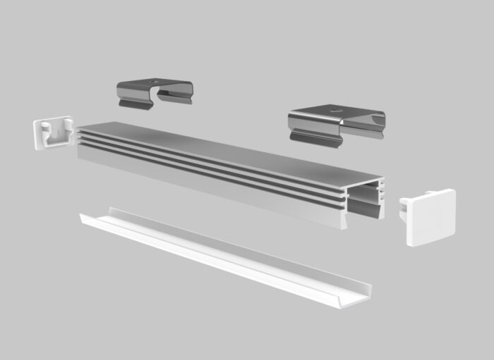 L017.1 چراغ خطی روکار مدل AS8 - Image 2
