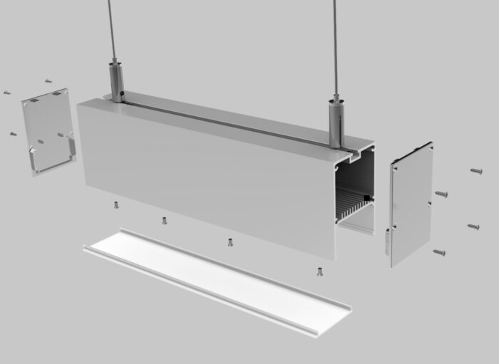 PL004.1 چراغ خطی روکار مدل AS5 - Image 2