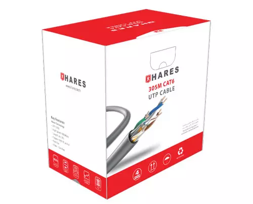 خرید کابل شبکه حارس مدل HC23CAS6PEBK CAT6 SF-UTP PE خرید کابل شبکه حارس مدل HC23CAS6PEBK CAT6 SF-UTP PE