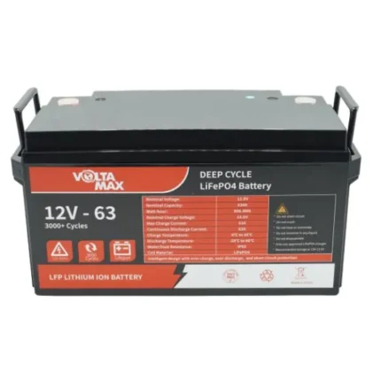 باطری یو پی اس ups ولتامکس voltamax لیتیوم مدل 12.8 ولت 63 آمپر ساعت(2025)