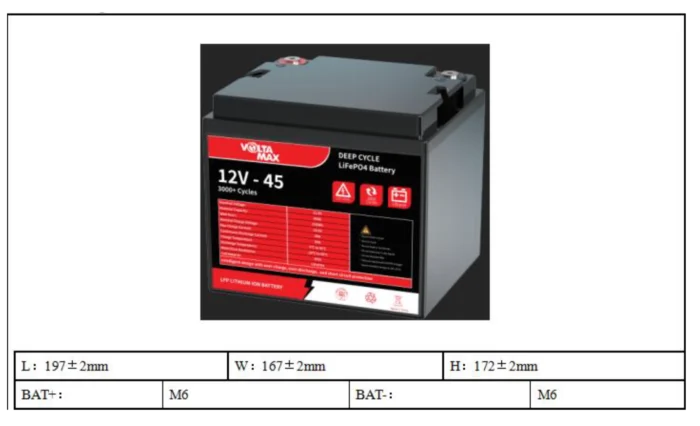 789 باطری یو پی اس ups ولتامکس voltamax لیتیوم مدل 12.8 ولت 45 آمپر ساعت(2025)