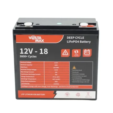 باطری یو پی اس ups ولتامکس voltamax لیتیوم مدل 12.8 ولت 18 آمپر ساعت(2025)