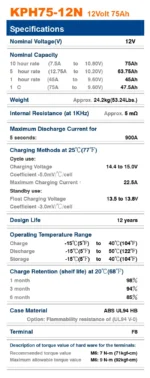 باتری لانگ مدل 12V-75A