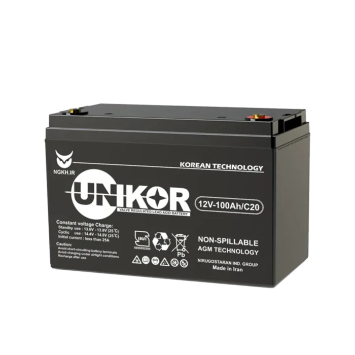 باطری یو پی اس یونیکور 12 ولت 100 آمپرساعت Unikor Ups Battery باطری یو پی اس یونیکور 12 ولت 100 آمپرساعت Unikor Ups Battery