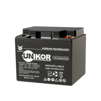 باطری یو پی اس یونیکور 12 ولت 42 آمپرساعت Unikor Ups Battery